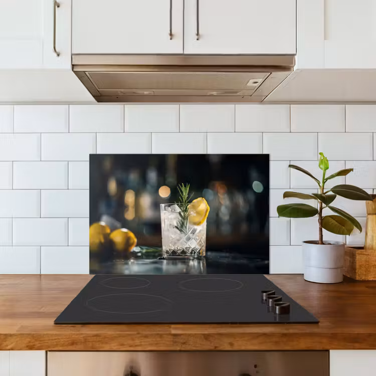Spatscherm keuken - Gin-tonic met een Vleugje Citroen — 3