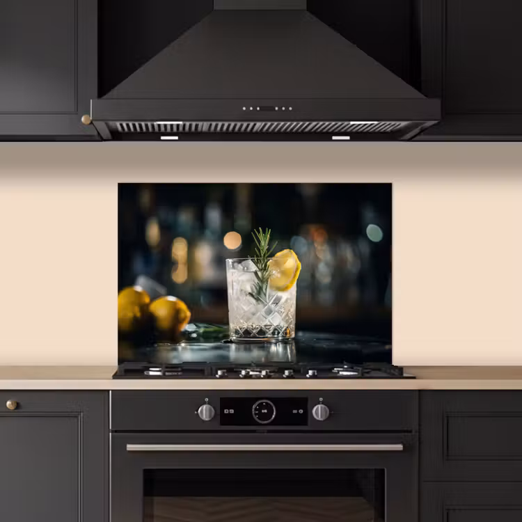 Spatscherm keuken - Gin-tonic met een Vleugje Citroen — 5