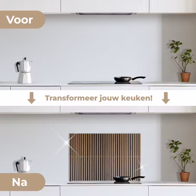 Spatscherm keuken - Vintage - Hout - Design - Structuur — 7