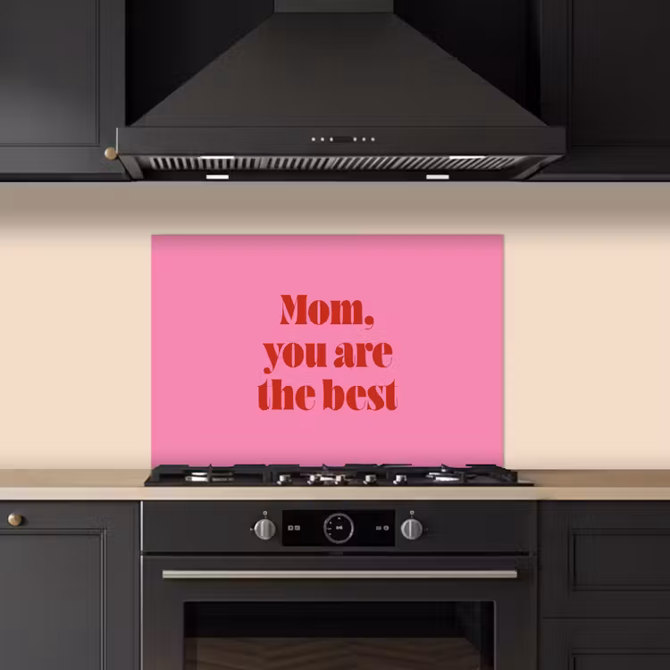 Spatscherm keuken - Moeder - Boodschap -Roze — 5