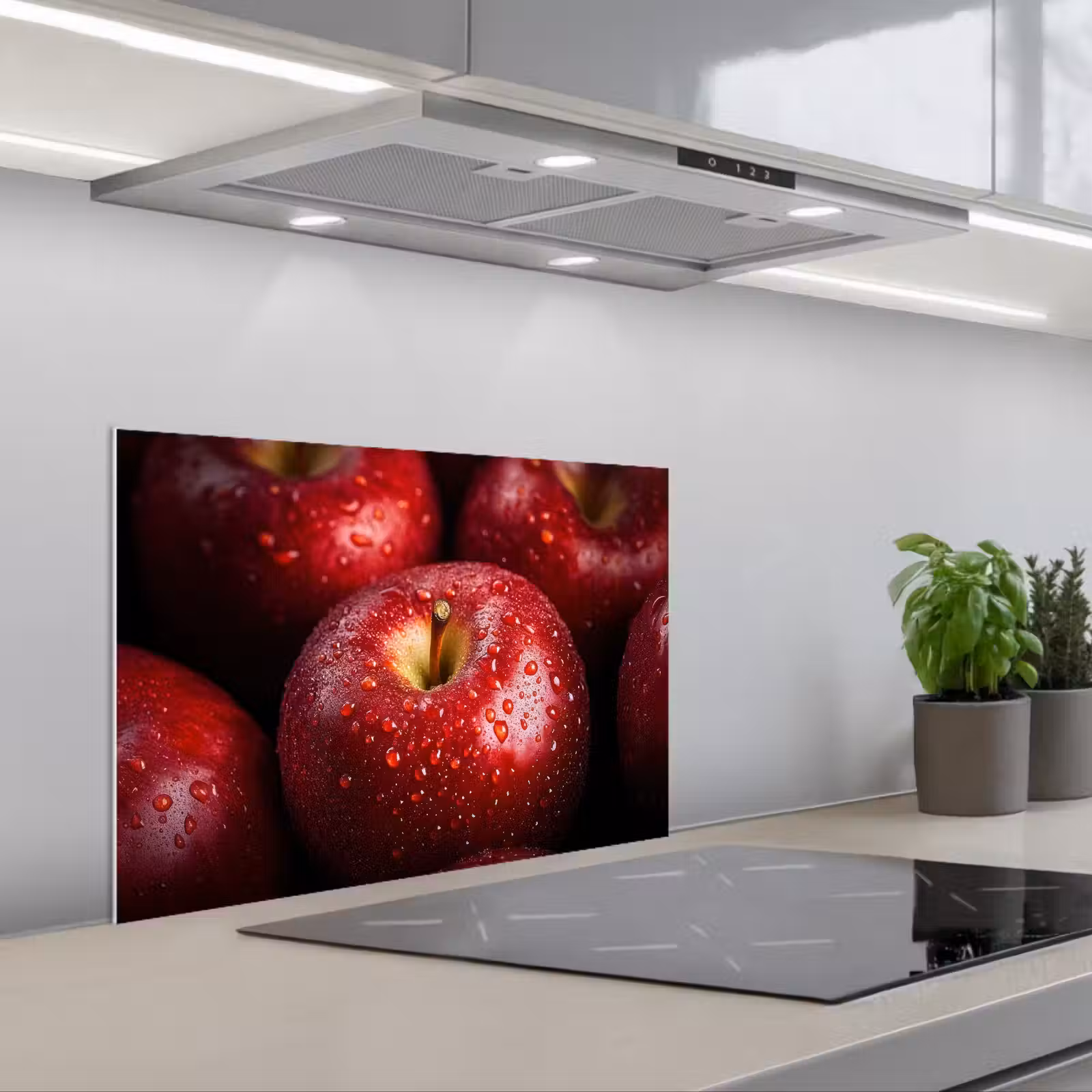 Spatscherm keuken - Rood - Appels - Fruit — 1