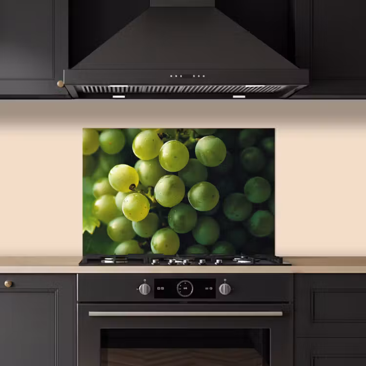 Spatscherm keuken - Druiven - Tros - Groen — 5