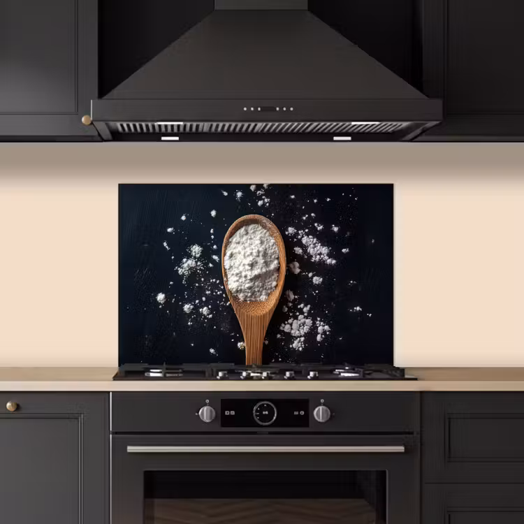 Spatscherm keuken - Meel - Hout - Lepel — 5