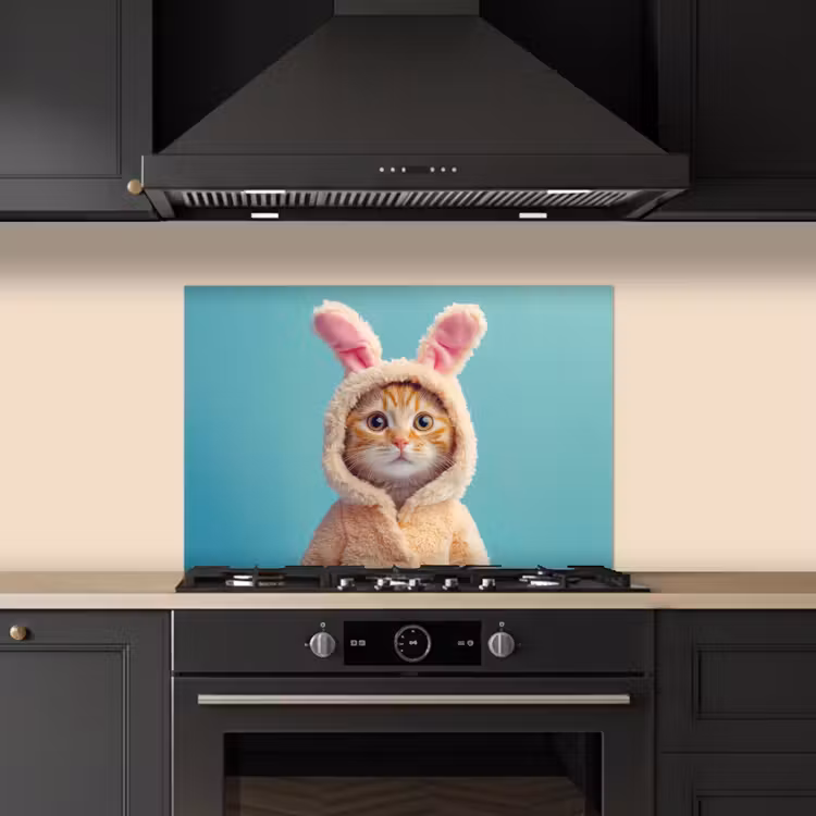 Spatscherm keuken - Paashaas - Kat - Kostuum — 5