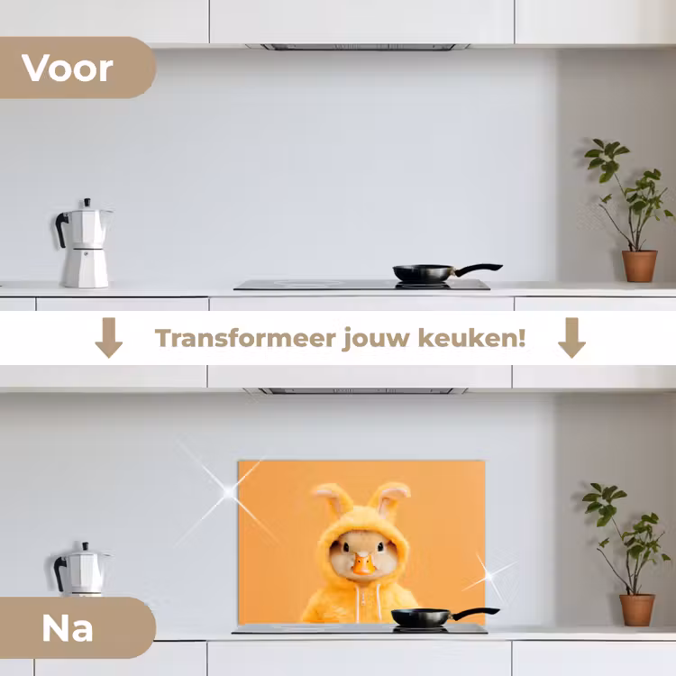 Spatscherm keuken - Paashaas - Kostuum - Eend — 7