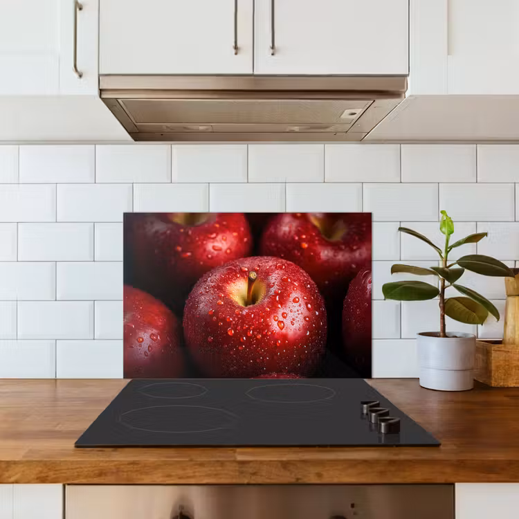 Spatscherm keuken - Rood - Appels - Fruit — 3