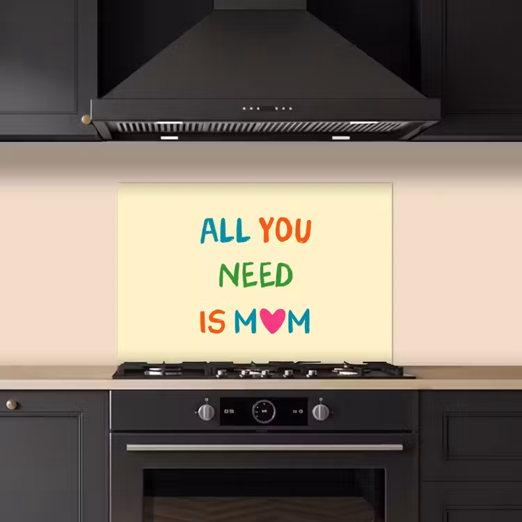 Spatscherm keuken - Hartje -  Moeder - Tekst - Kleurrijk — 5