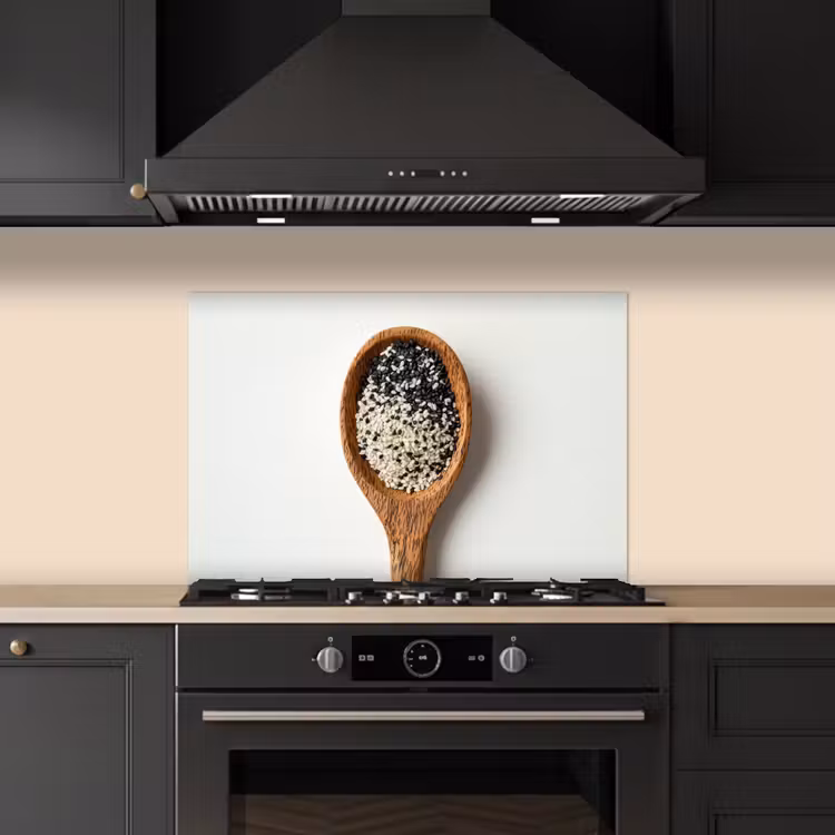 Spatscherm keuken - Lepel - Sesam - Wit — 5