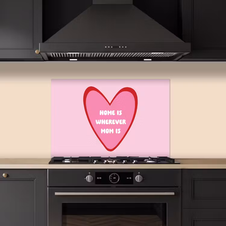 Spatscherm keuken - Quote - Moeder - Roze — 5