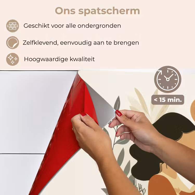 Spatscherm keuken - Illustratie - Moeder - Kind - Liefdevol — 4