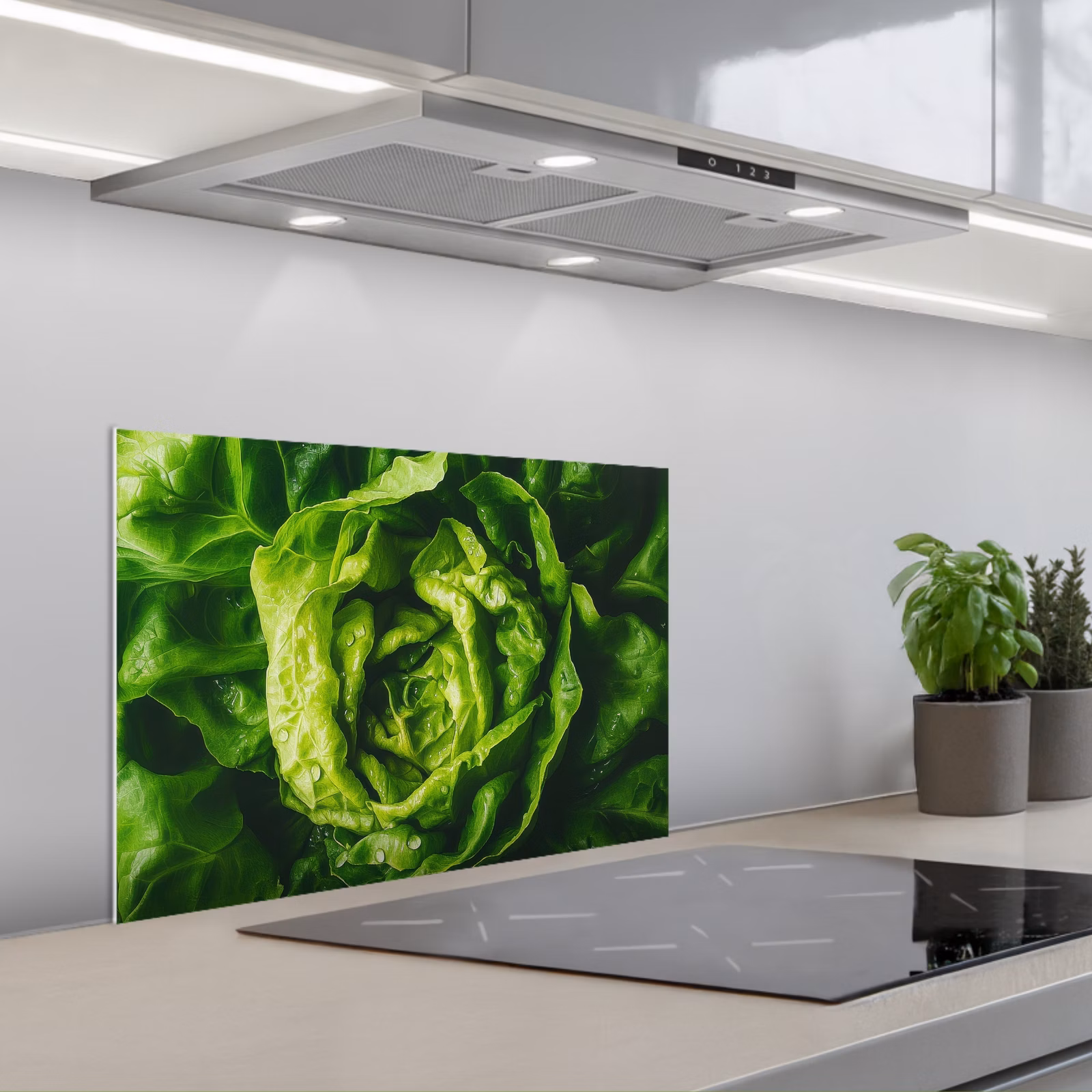 Spatscherm keuken - Groente - Sla - Groen — 1