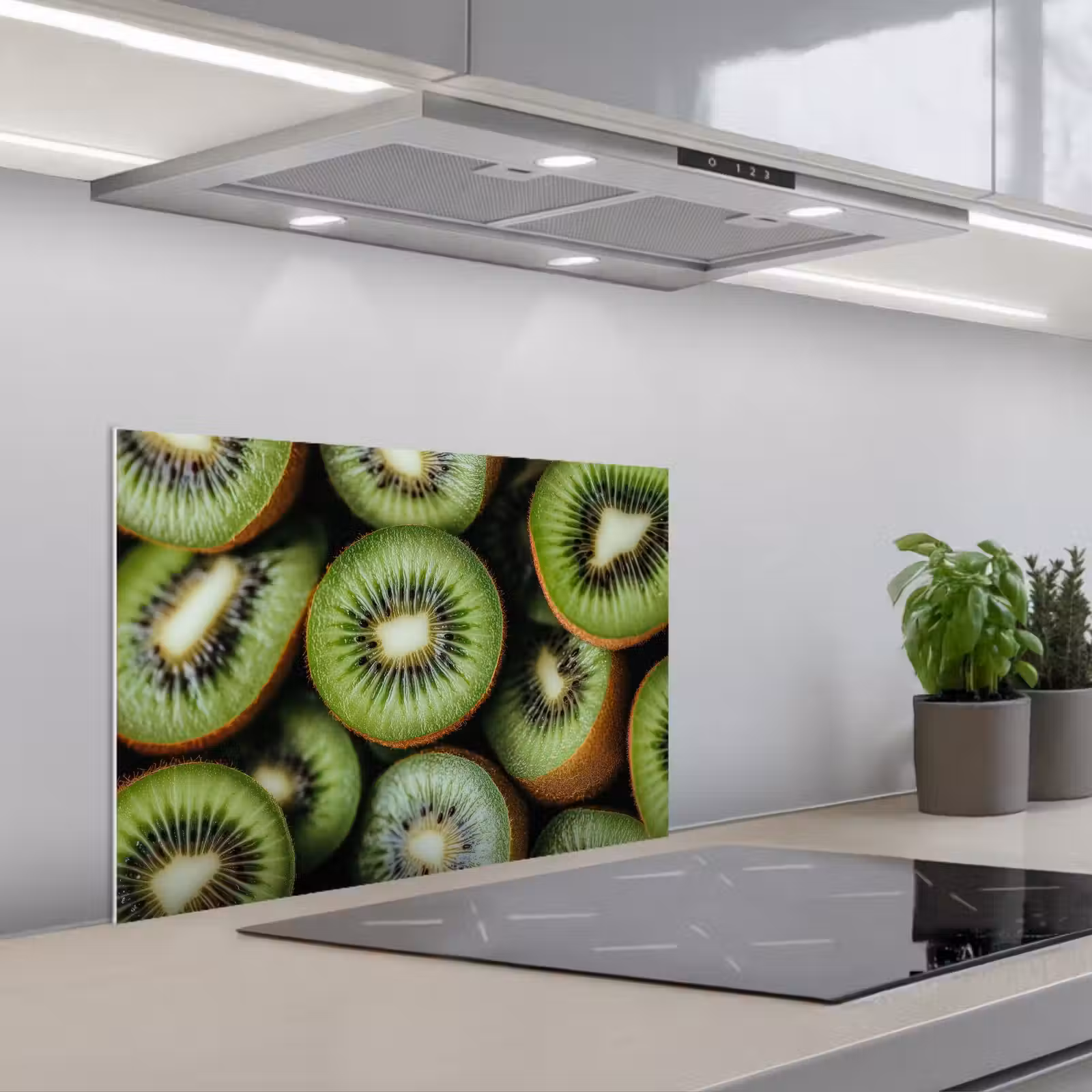 Spatscherm keuken - Kiwi - Fruit - Groen — 1