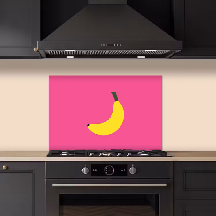 Spatscherm keuken - Banaan - Geel - Fruit — 5
