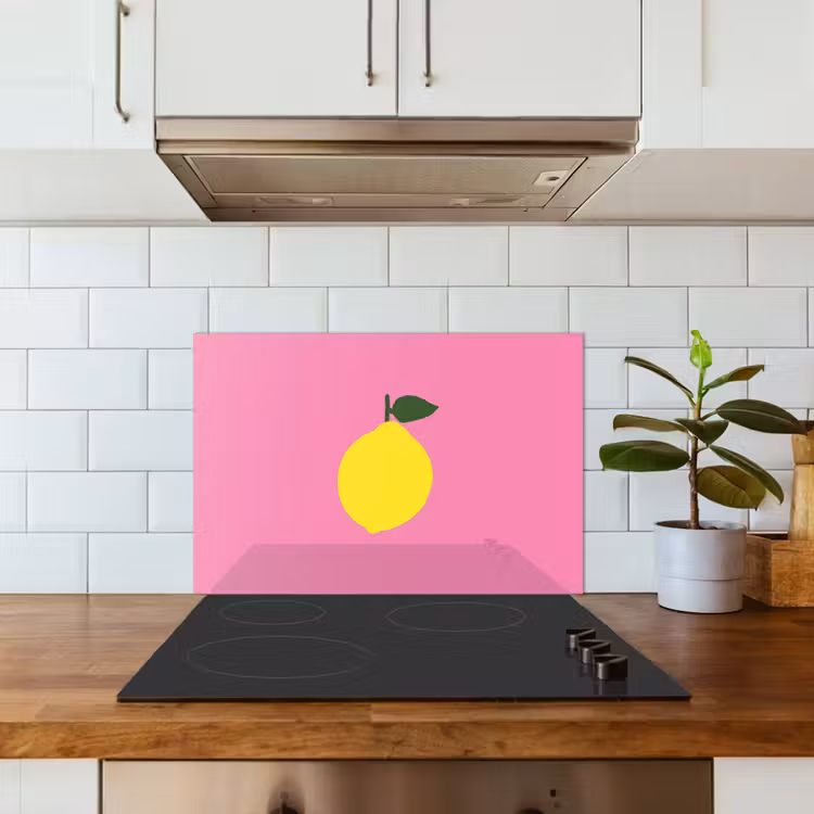 Spatscherm keuken - Citroen - Geel - Fris — 3