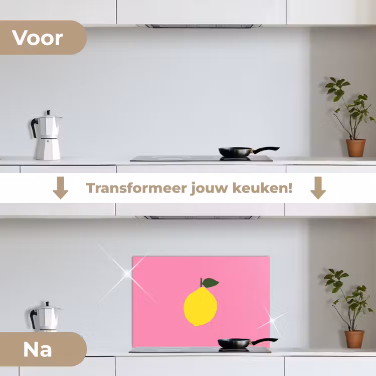 Spatscherm keuken - Citroen - Geel - Fris — 7