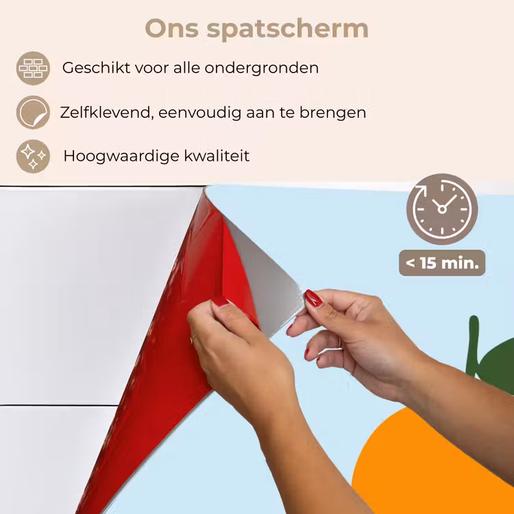 Spatscherm keuken - Fruit - Sinaasappel - Oranje — 4