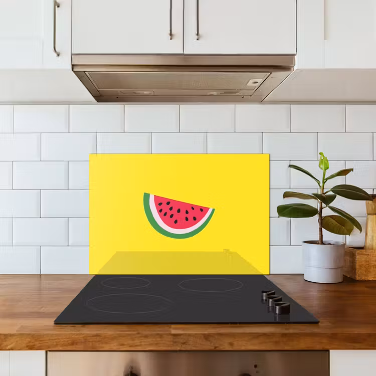 Spatscherm keuken - Fruit - Watermeloen - Geel — 3