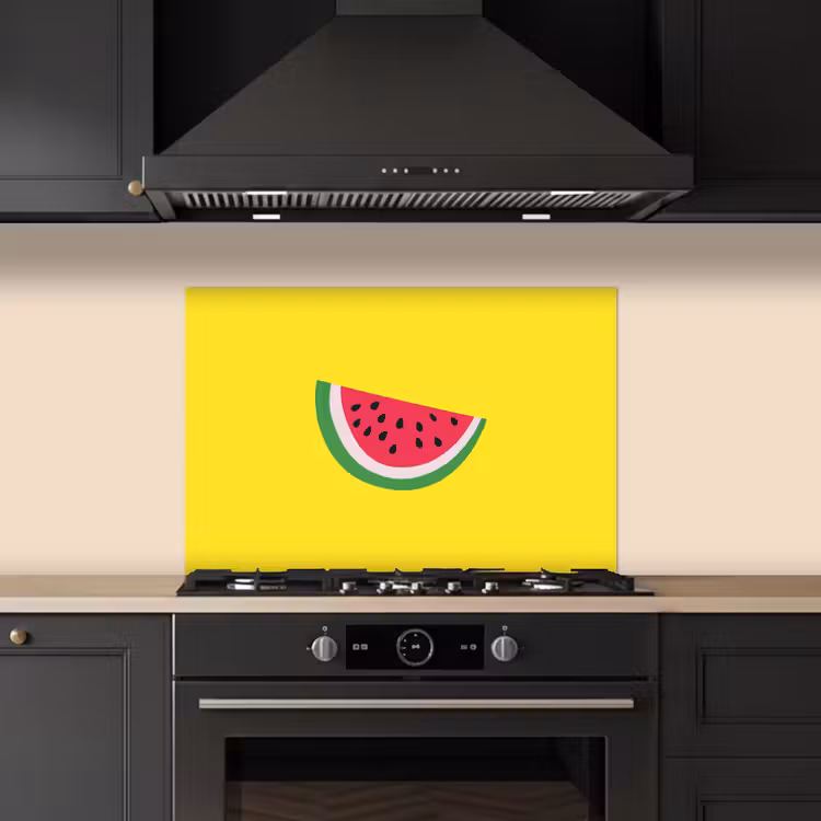 Spatscherm keuken - Fruit - Watermeloen - Geel — 5