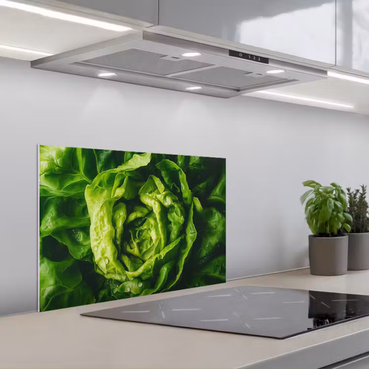Spatscherm keuken - Groente - Sla - Groen — 1