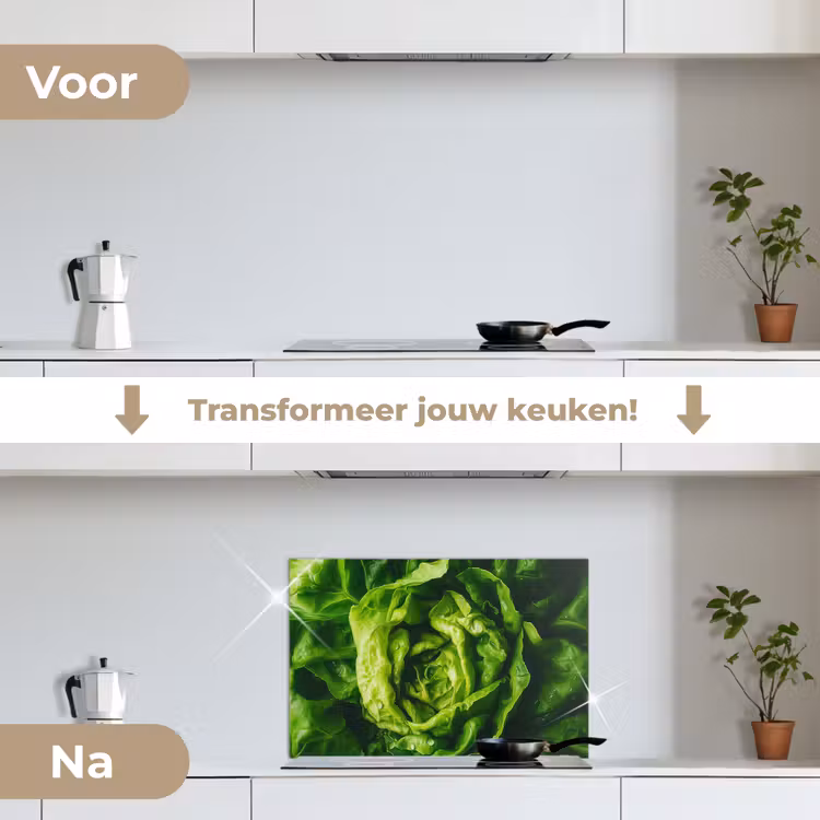 Spatscherm keuken - Groente - Sla - Groen — 7