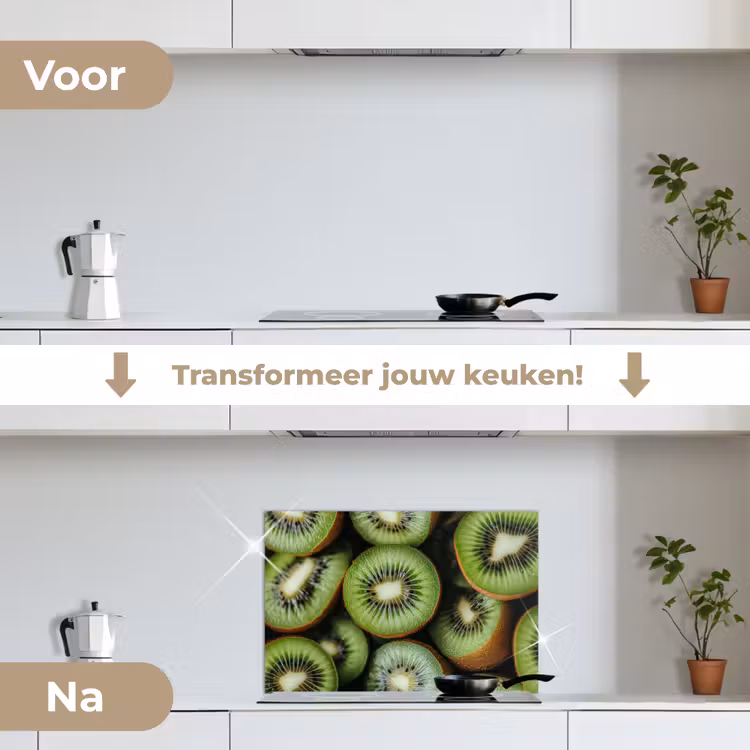 Spatscherm keuken - Kiwi - Fruit - Groen — 7