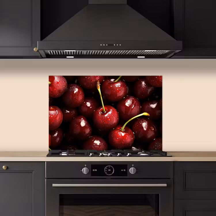 Spatscherm keuken - Rood - Fruit - Kersen — 5