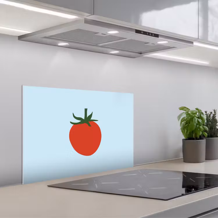Spatscherm keuken - Rood - Tomaat - Groente — 1