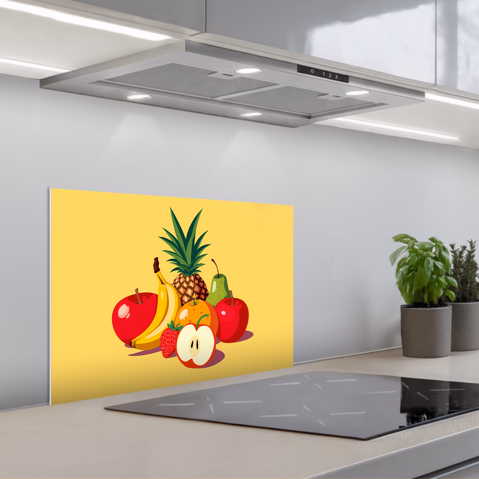 Spatscherm keuken - Fruit - Illustratie - Kleurrijk — 1