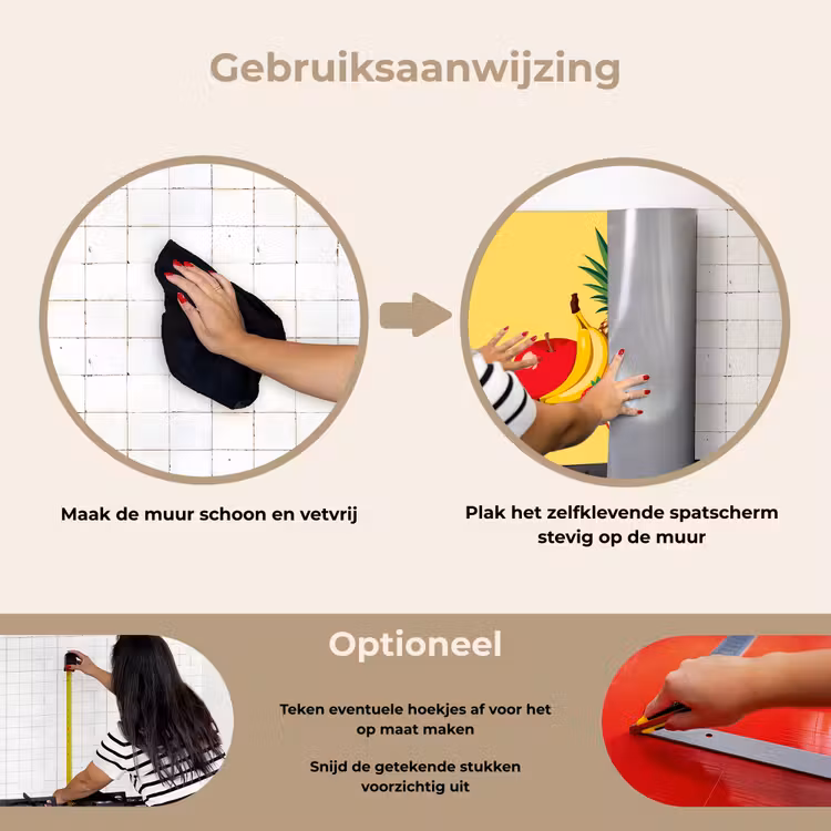Spatscherm keuken - Fruit - Illustratie - Kleurrijk — 6