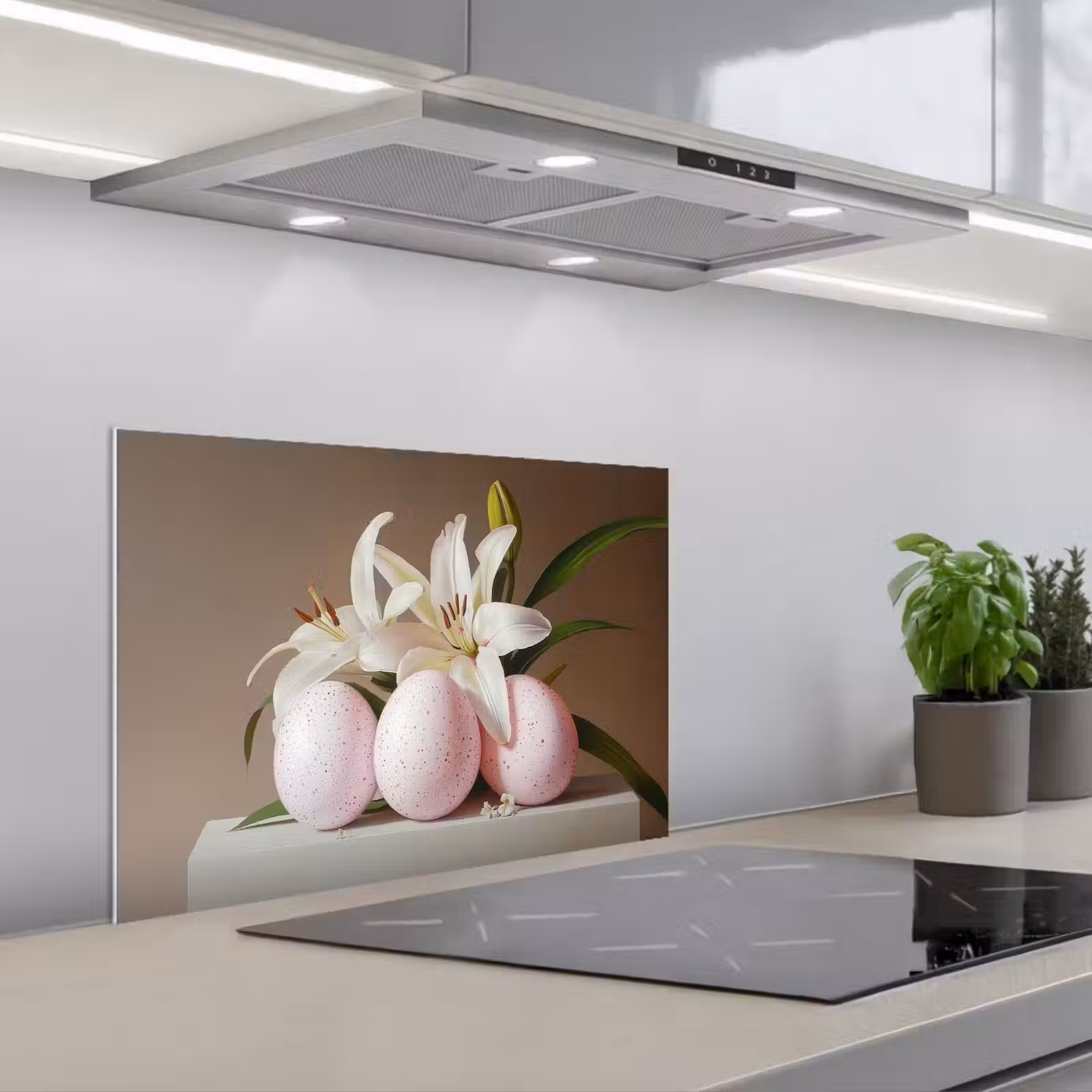Spatscherm keuken - Lelies - Eieren - Pasen — 1