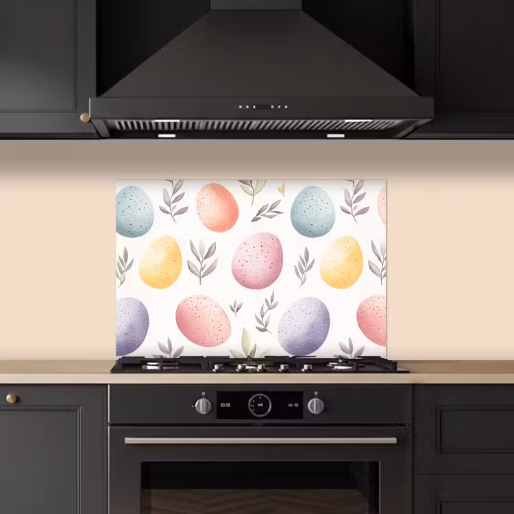 Spatscherm keuken - Eieren - Kleurrijk - Patroon — 5