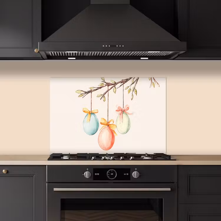 Spatscherm keuken - Paastak - Strikje - Eieren — 5