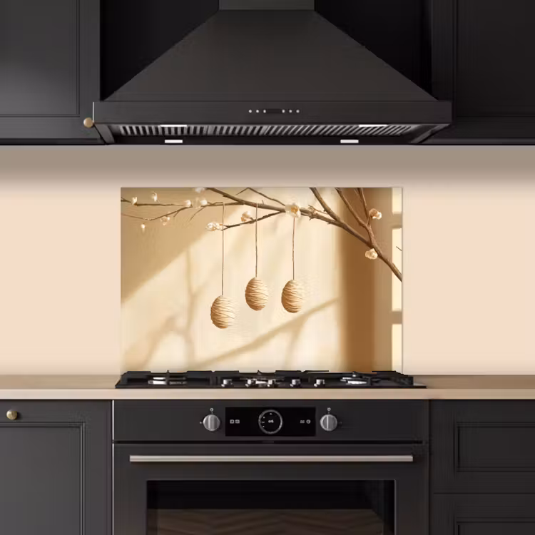 Spatscherm keuken - Beige - Paastak - Eieren — 5