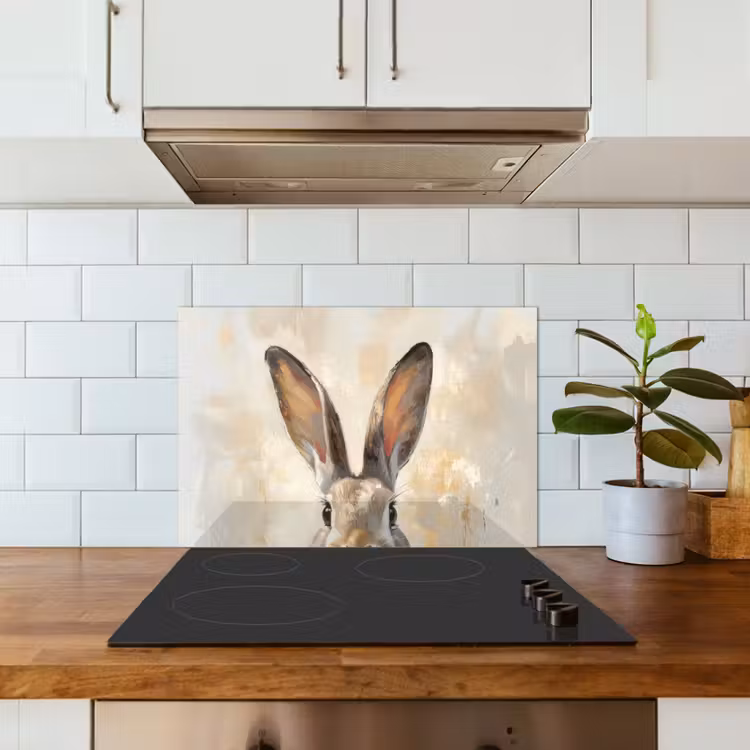 Spatscherm keuken - Haas - Oren - Bruin — 3