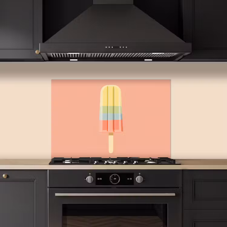 Spatscherm keuken - Waterijsje - Pasteltinten - Minimalistisch — 5