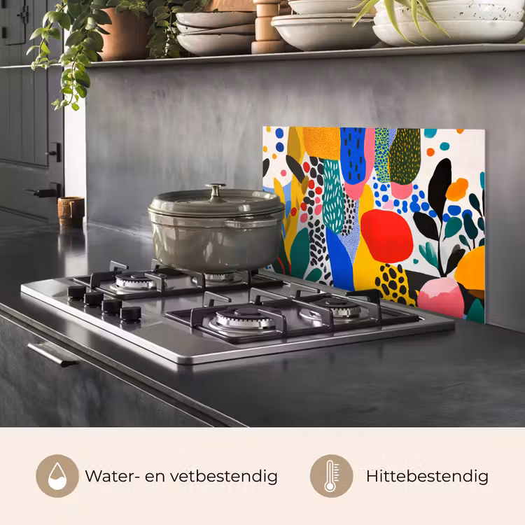 Spatscherm keuken - Stippen - Vormen - Modern - Kleuren — 2