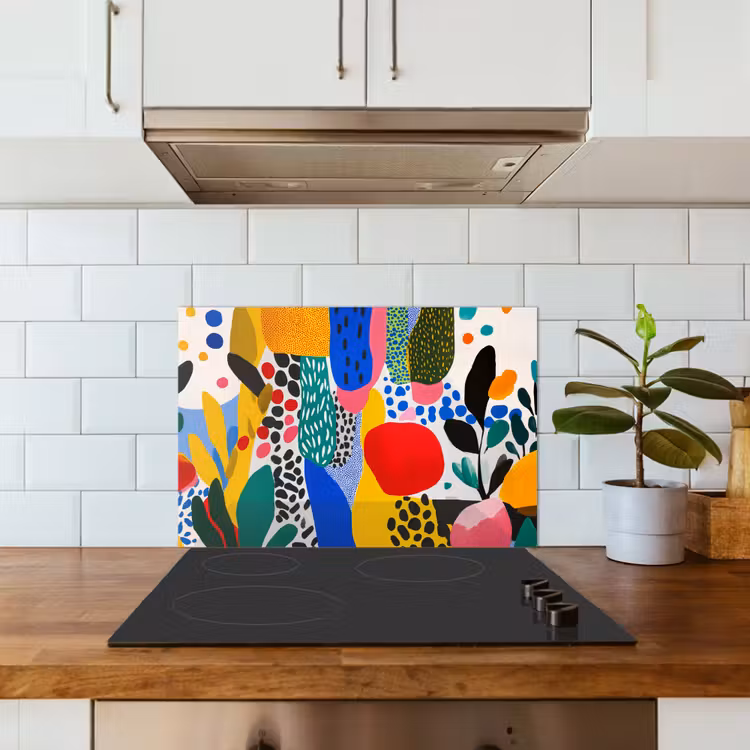 Spatscherm keuken - Stippen - Vormen - Modern - Kleuren — 3