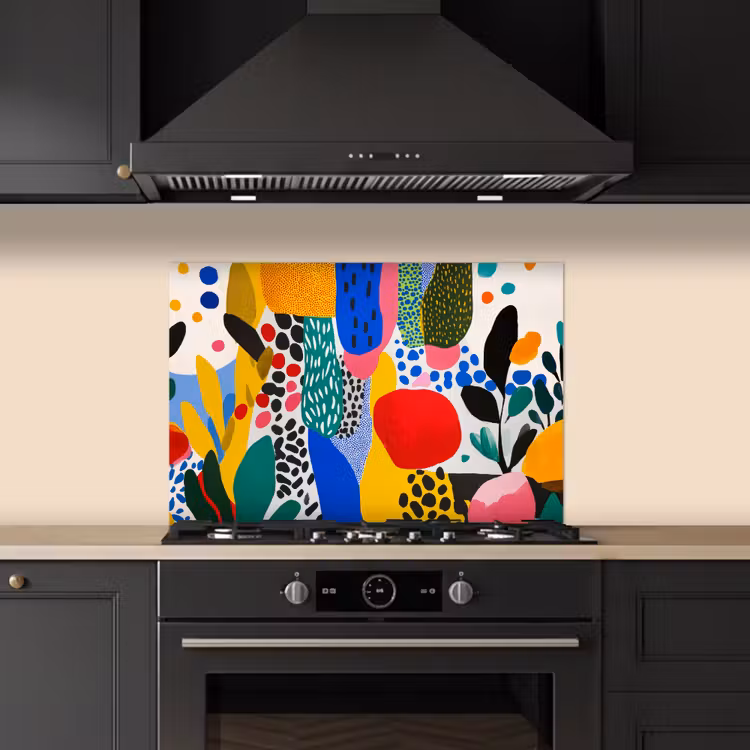 Spatscherm keuken - Stippen - Vormen - Modern - Kleuren — 5