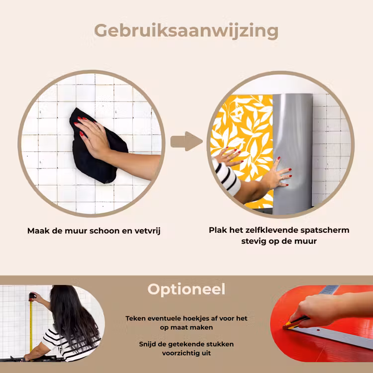 Spatscherm keuken - Bladeren - Takken - Geel — 6