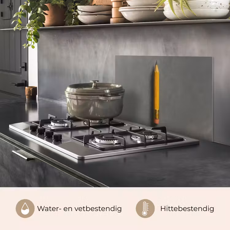 Spatscherm keuken - Potlood - Schilderij - Geel — 2