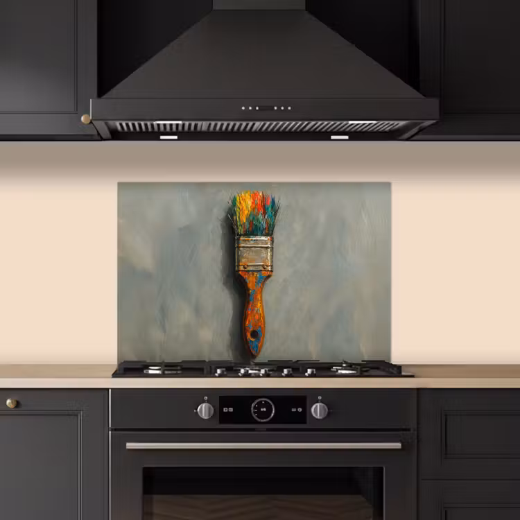 Spatscherm keuken - Verf - Kwast - Schilderij — 5