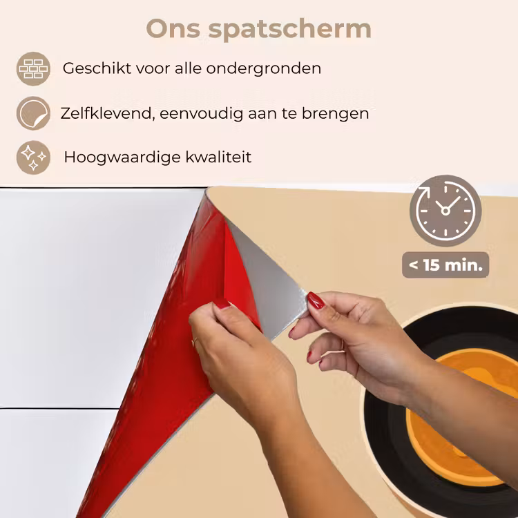 Spatscherm keuken - Pannenkoek - Koekenpan - Boter - Minimalistisch — 4