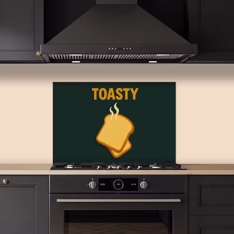 Spatscherm keuken - Brood - Tosti - Groen - Minimalistisch — 5