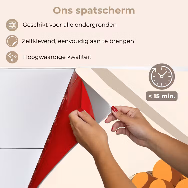 Spatscherm keuken - Mand - Fruit - Minimalistisch - Oranje — 4