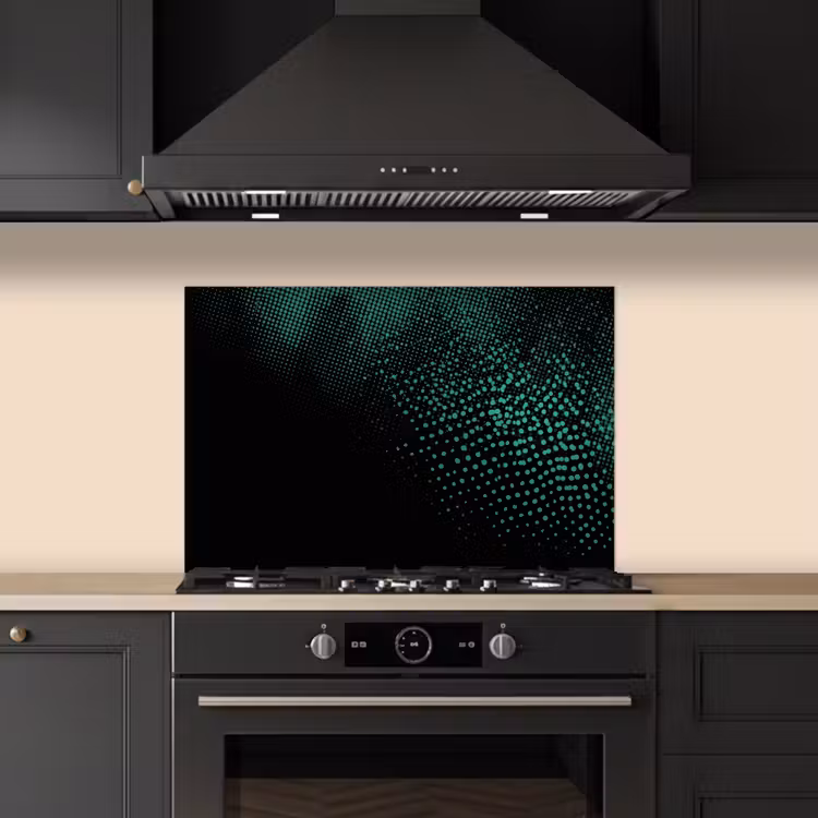 Spatscherm keuken - Gaming - Stippen - Groen - Vervagen — 5