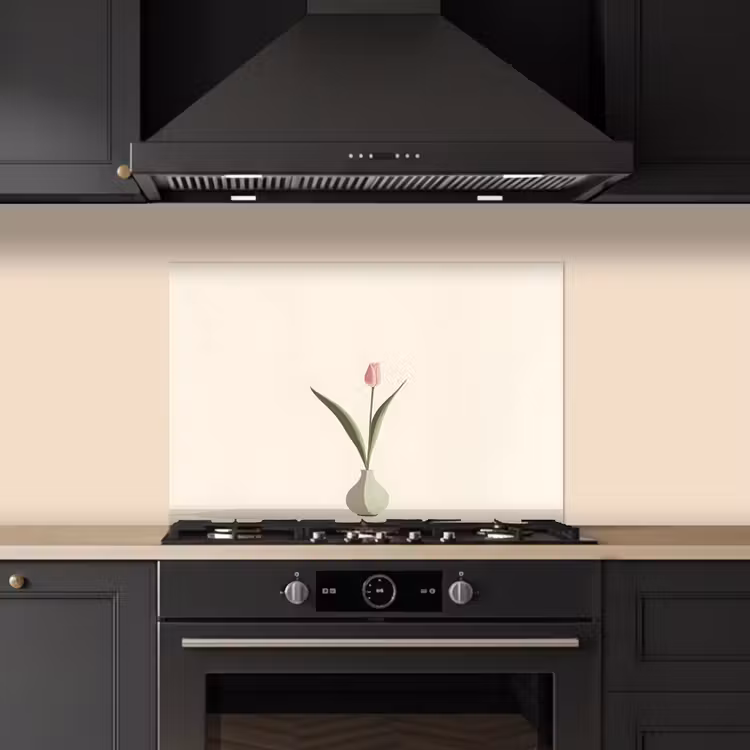 Spatscherm keuken - Tulp - Vaas - Beige — 5