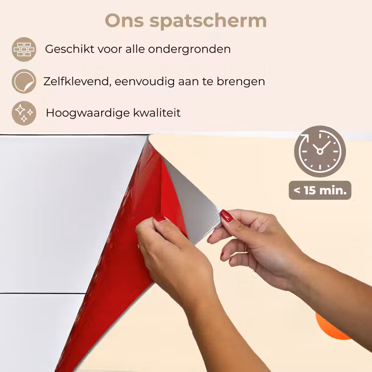 Spatscherm keuken - Zon - Oranje - Zee — 4