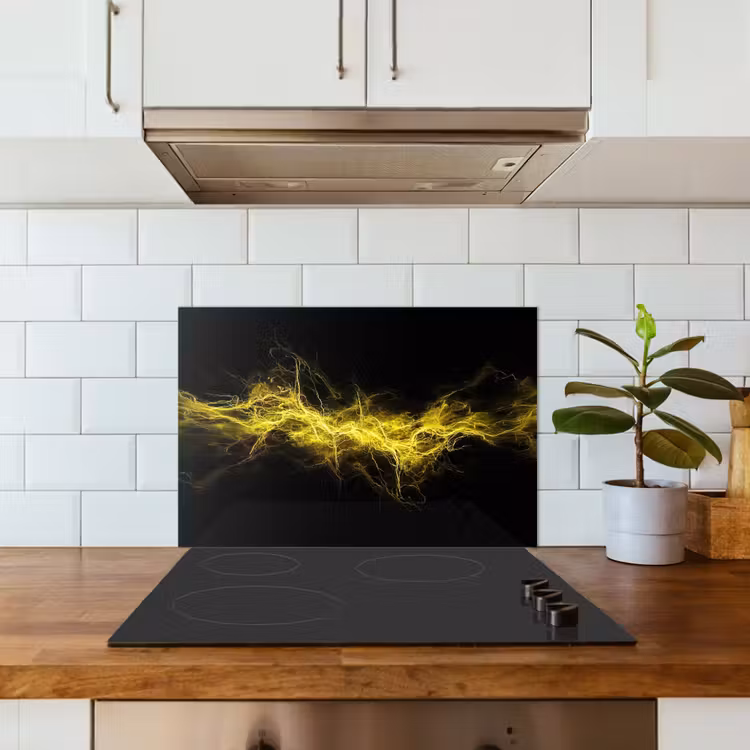 Spatscherm keuken - Gaming - Elektriciteit - Geel - Energie — 3