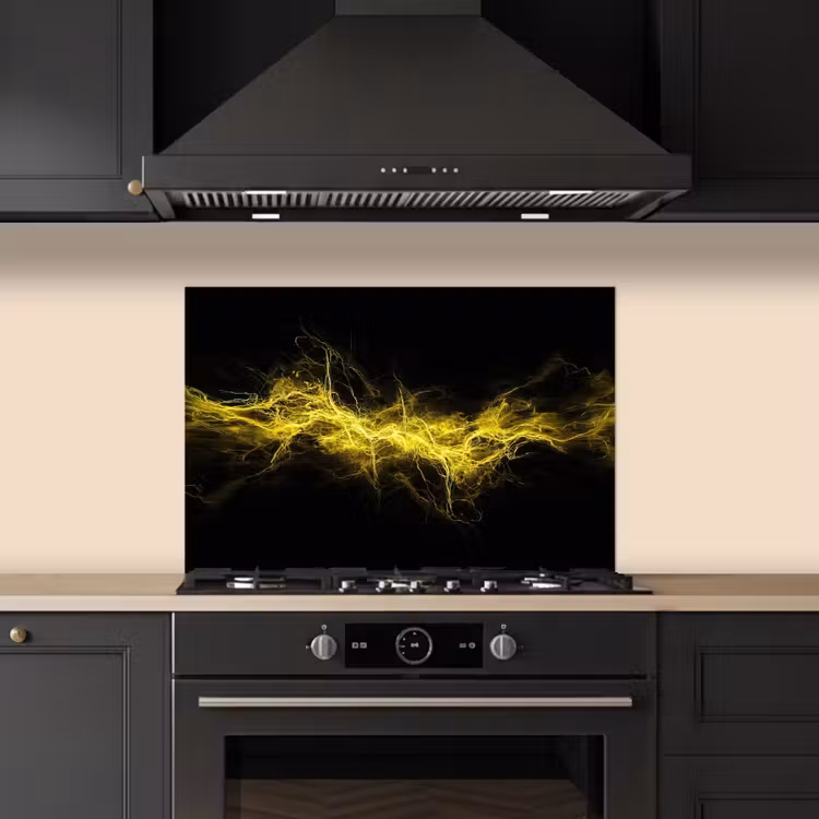 Spatscherm keuken - Gaming - Elektriciteit - Geel - Energie — 5