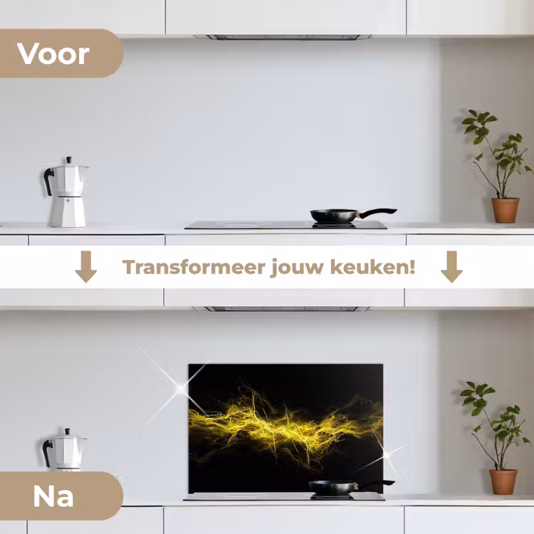 Spatscherm keuken - Gaming - Elektriciteit - Geel - Energie — 7